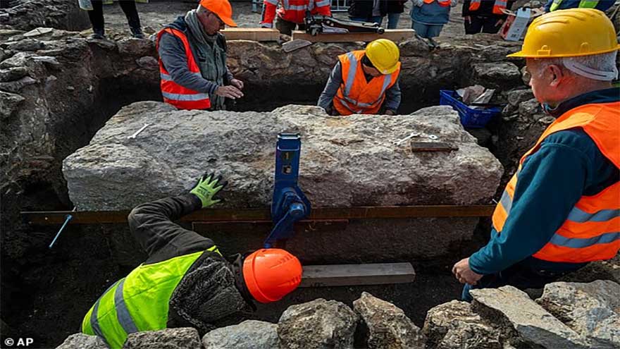 Ancient Roman coffin disturbed by archaeologists for the first time in 1,700 years