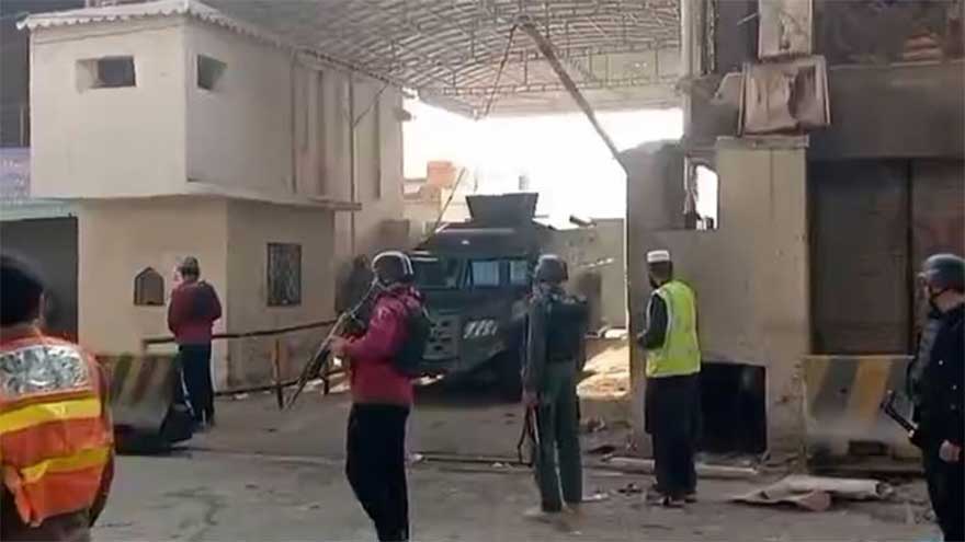 Three personnel martyred in suicide attack on FC headquarters in Peshawar