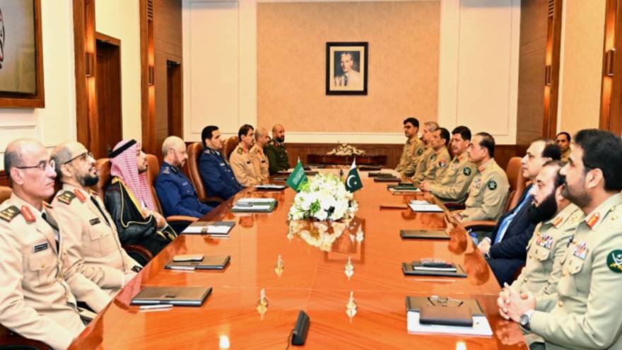 Top Saudi military commander calls on Field Marshal Asim Munir at GHQ