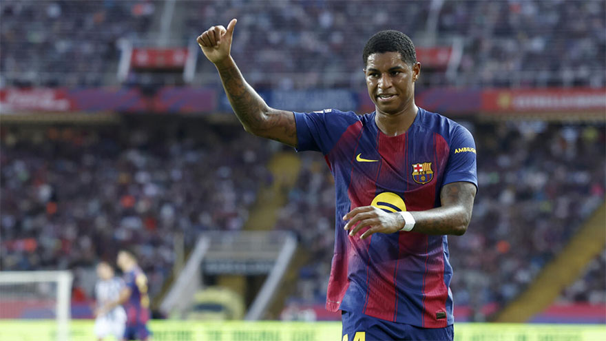 Rashford thriving in Barcelona sunshine: Flick