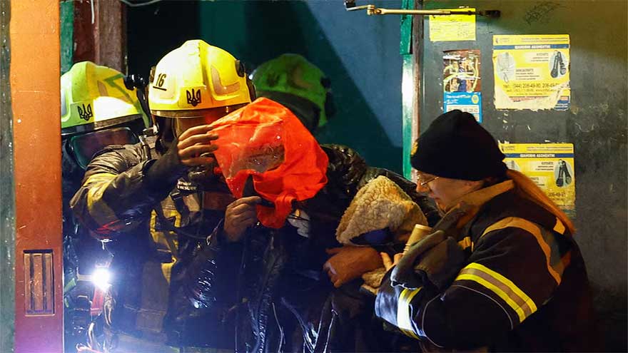 Russian barrage on Kyiv kills six, disrupts energy supplies, Ukrainian officials say