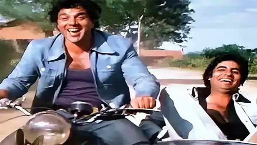 Sholay film 50-year-old bike honours Dharmendra at film festival