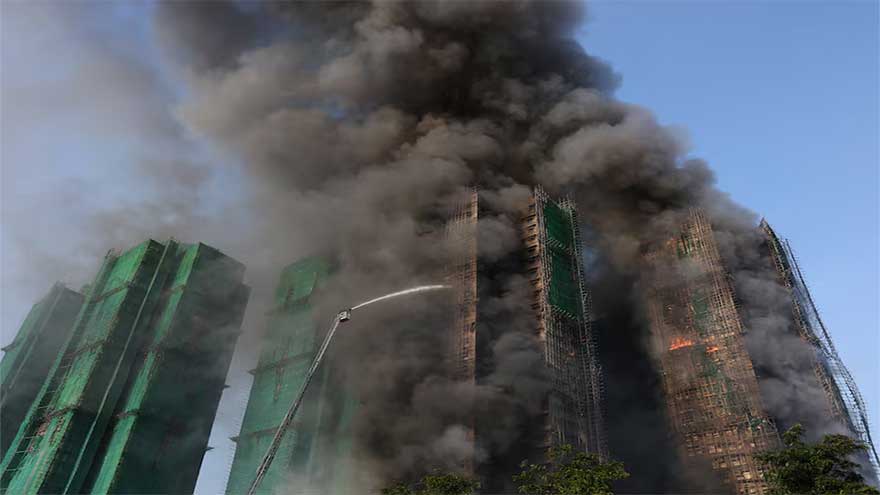 Four killed as blaze engulfs apartment building in Tai Po