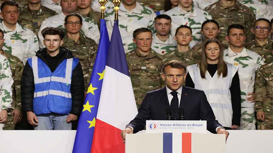 French president unveils new 10-month voluntary military service for volunteers aged 18 and 19