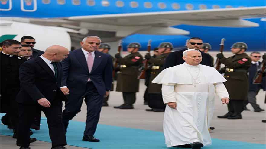 Pope Leo XIV encourages Turkey to be a force for stability and peace as he opens first foreign trip