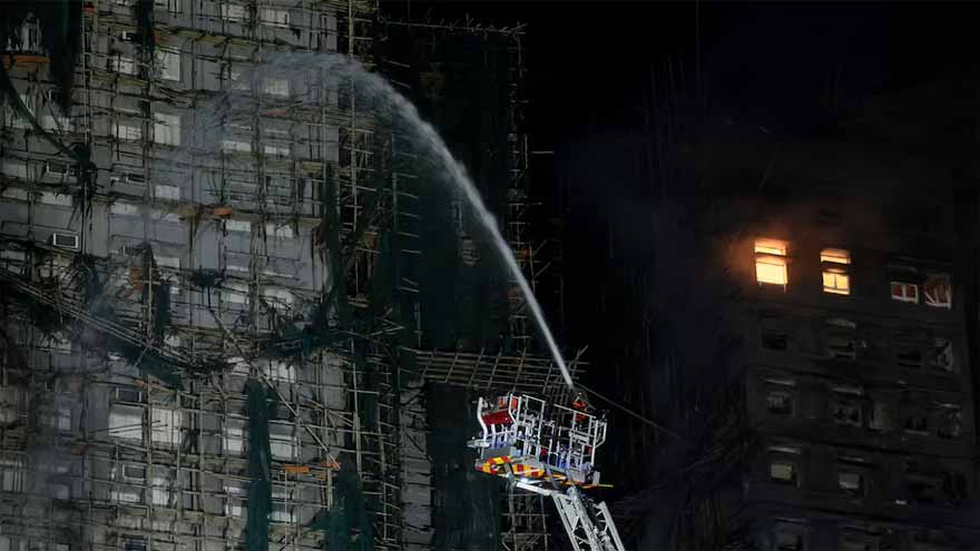 Hong Kong police arrest construction firm bosses over fire; death toll hits 83 with 300 missing