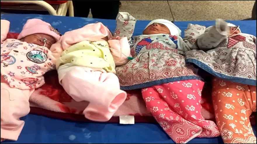 KP couple blessed with quadruplets