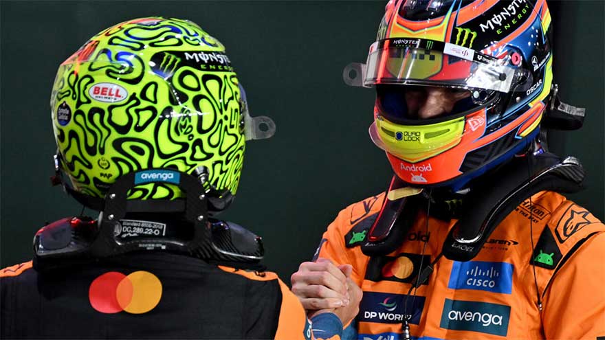 Norris disappointed in third as Piastri takes sprint pole