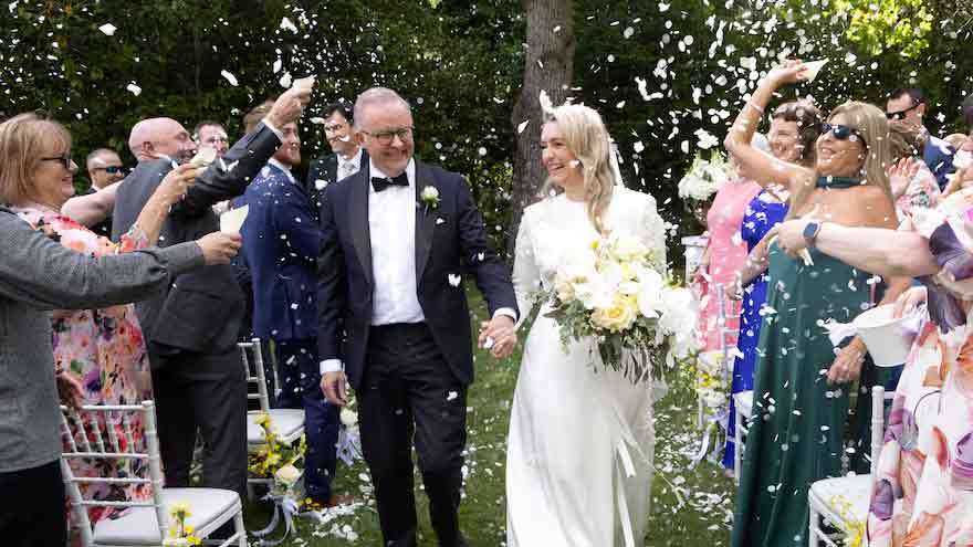 Australian PM Albanese marries partner in private ceremony