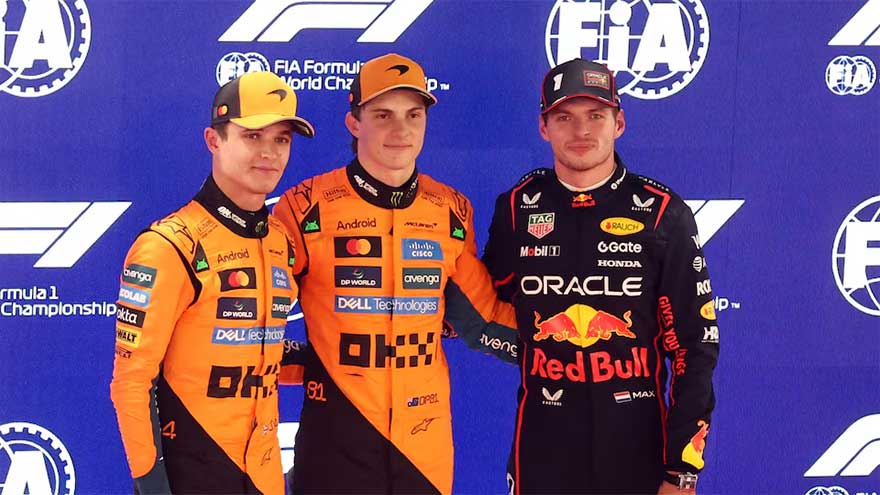 Piastri beats Norris to Qatar pole, Verstappen third