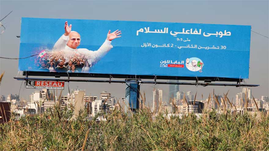 Pope Leo taking peace message to Lebanon, target of Israeli strikes