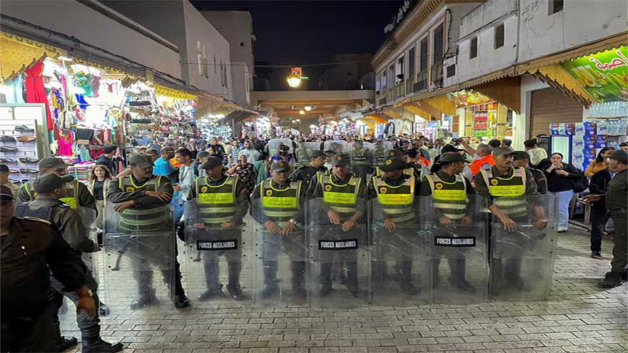 Dunya News Morocco's youth protests turn violent on fourth day