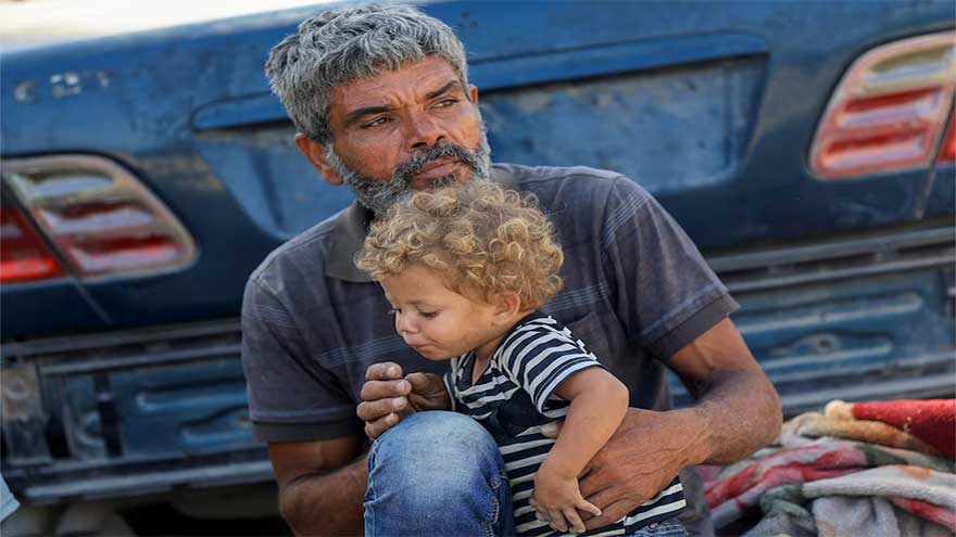 Gaza mother clings to her sick daughter after losing twin babies in midst of war