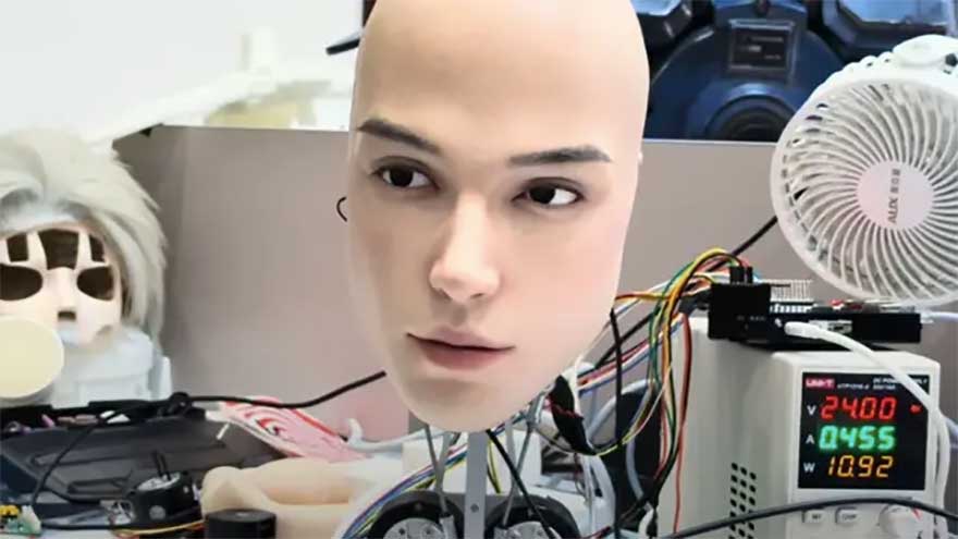 Chinese company develops ultra-lifelike robot face