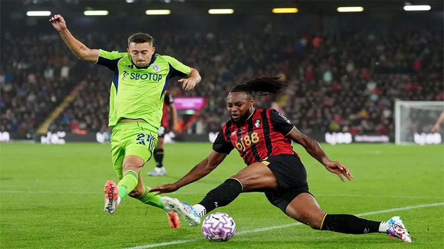 Semenyo double fires Bournemouth up to second in Premier League