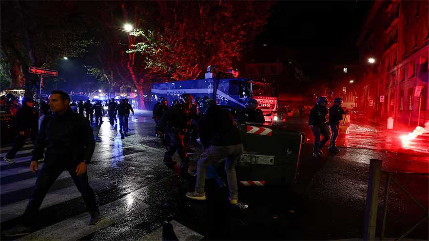 Big crowds, clashes with police on fourth day of Italian pro-Palestinian protests