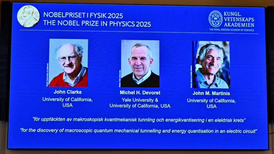 Nobel physics prize goes to pioneers of quantum mechanics