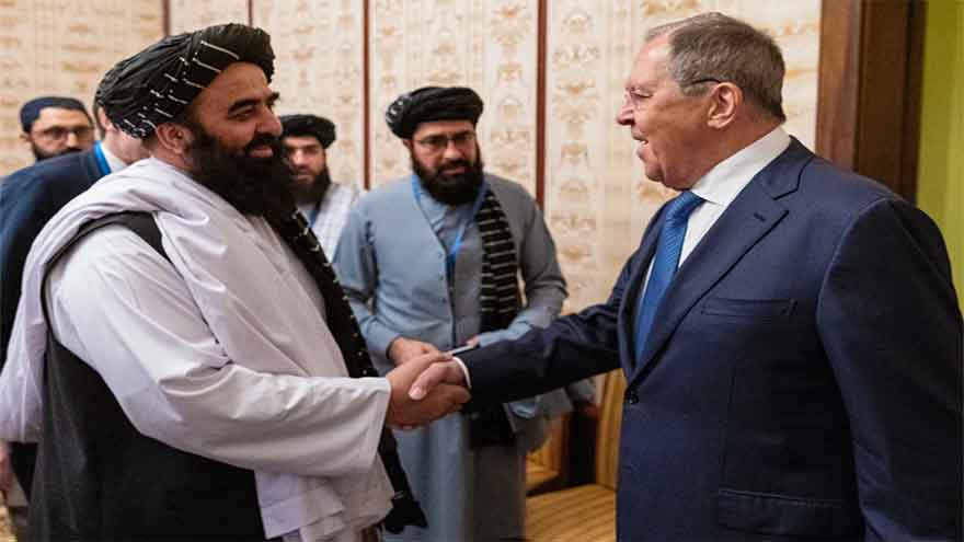 Russia hosts Taliban delegation and warns against foreign military presence in Afghanistan