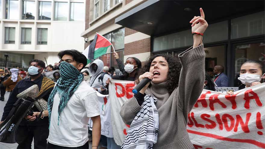 Pro-Palestinian protests, vigils for victims mark October 7 anniversary