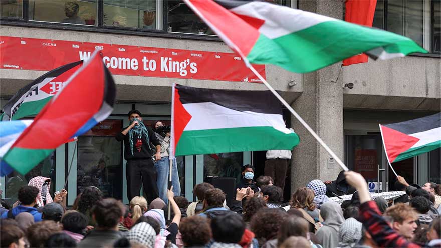 Pro-Palestinian protests, vigils for victims mark October 7 anniversary