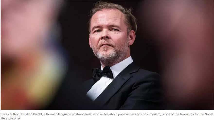 Dunya News Nobel literature buzz tips Swiss postmodernist, Australians for prize
