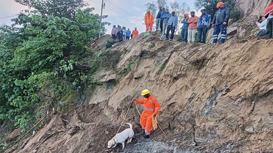 Landslide hits a bus in northern India, killing at least 15 people