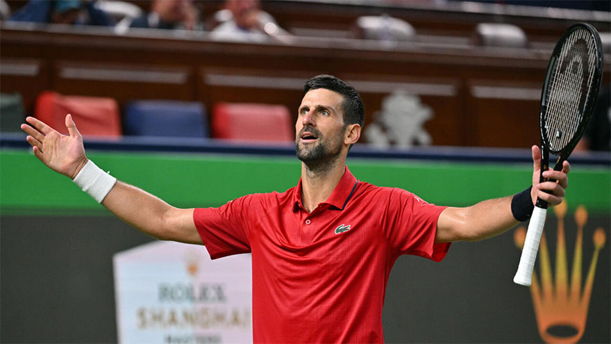 'Concerned' Djokovic to meet 204th-ranked Vacherot in Shanghai semis