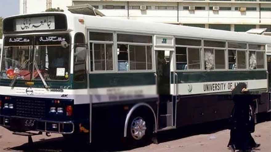 Karachi University student dies after being run over by campus bus