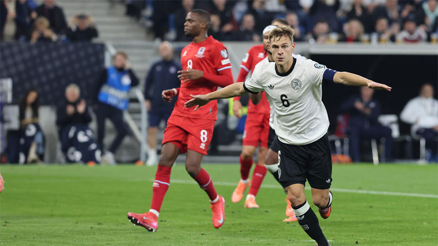 Kimmich doubles up as Germany cruise past Luxembourg