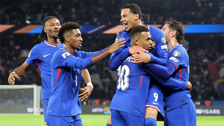 Mbappe on target as France see off Azerbaijan