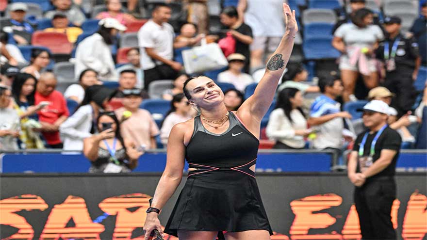 Sabalenka marches into Wuhan semis as Swiatek stunned by Paolini