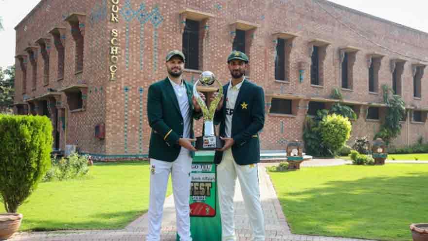 Trophy unveiled as Pakistan and South Africa gear up for Test series 