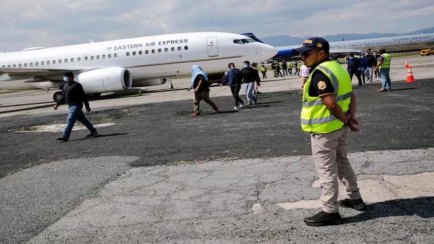 Guatemala receives first flight from US with third-country migrants