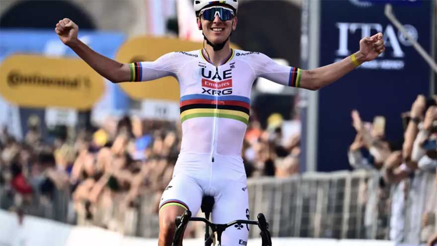 Pogacar caps stunning season with fifth straight Il Lombardia triumph