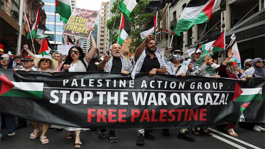 Pro-Palestinian rallies held in Australia and across Europe as Gaza truce holds