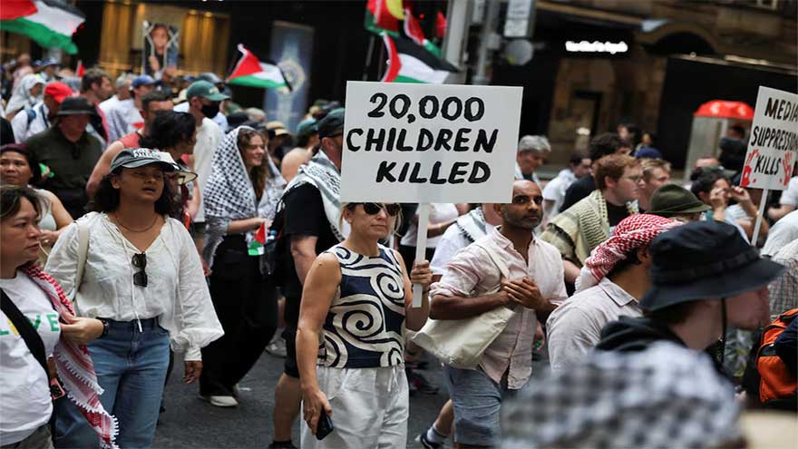 Pro-Palestinian rallies held in Australia and across Europe as Gaza truce holds
