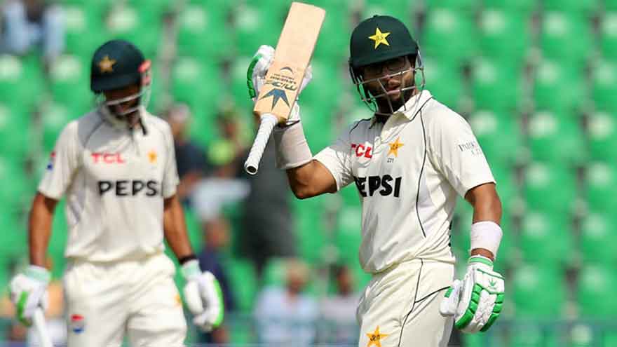Pakistan steady in first Test against South Africa at Lahore