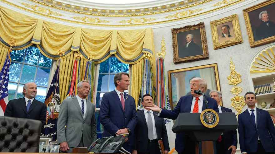 Banquets and billions: How AstraZeneca sealed a US medicine deal with Trump