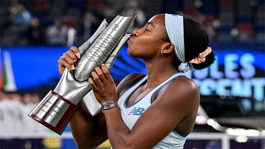 'Stubborn' Gauff beats Pegula to win all-American Wuhan Open final