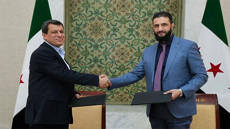 Syrian Kurdish leader says reached first deal on merging forces with regular army