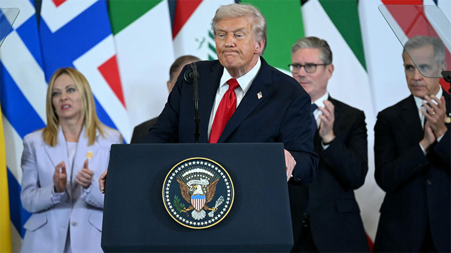 Trump takes victory lap in the Middle East