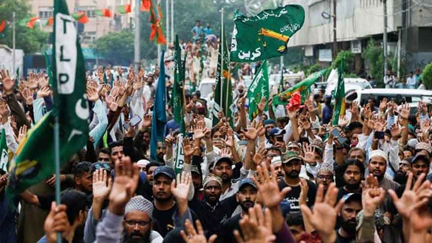 Gold, cash and Indian currency seized in raid on TLP office