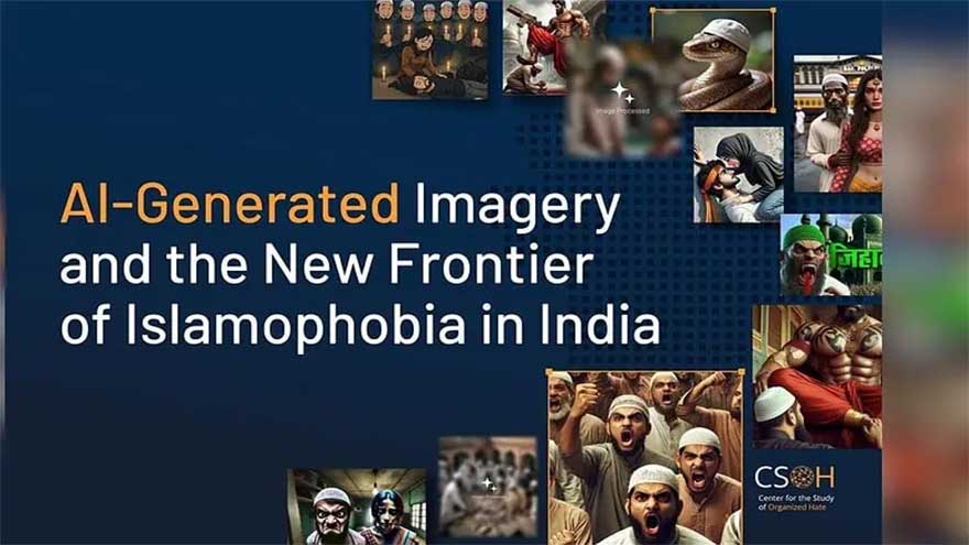 Anti-Muslim AI-generated images run rife on Indian social media: report