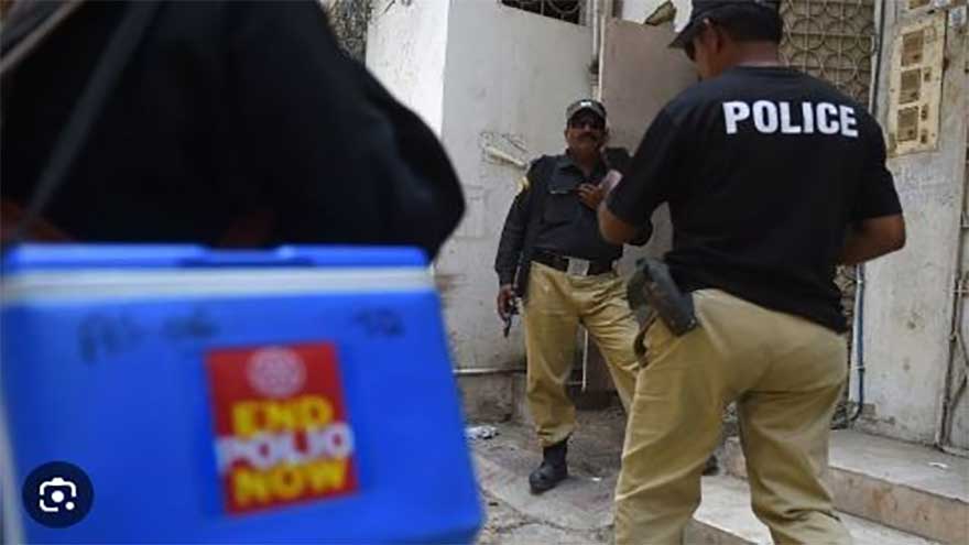 Another cop gunned down while guarding polio team in Nowshera