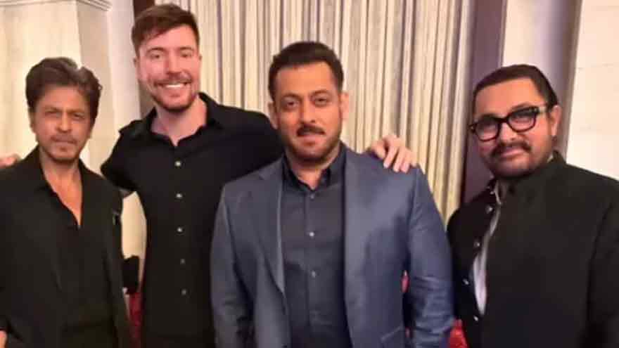 MrBeast sparks buzz after posing with Bollywood's Khans in Riyadh