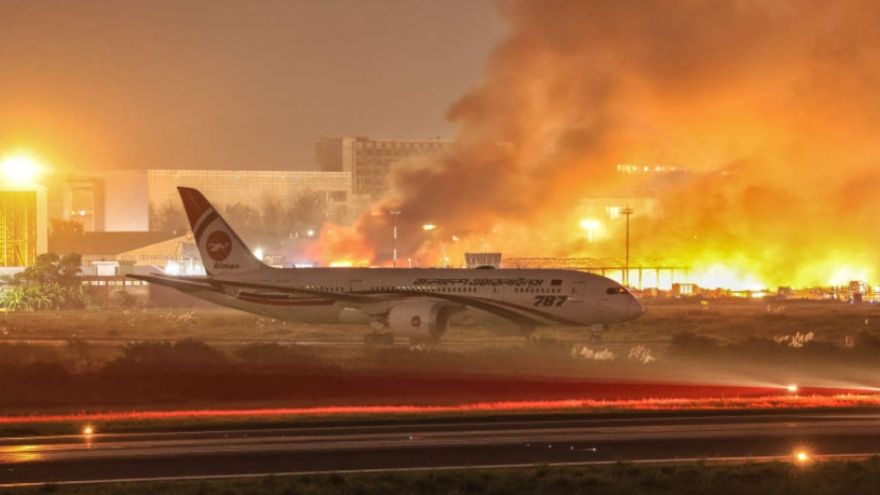 Flights suspended at Dhaka airport due to fire in cargo terminal