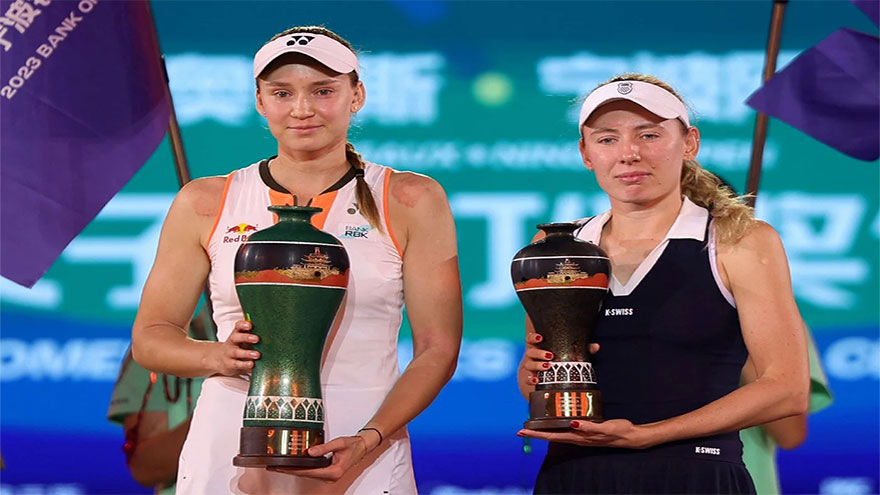 Rybakina storms back from a set down to win Ningbo Open