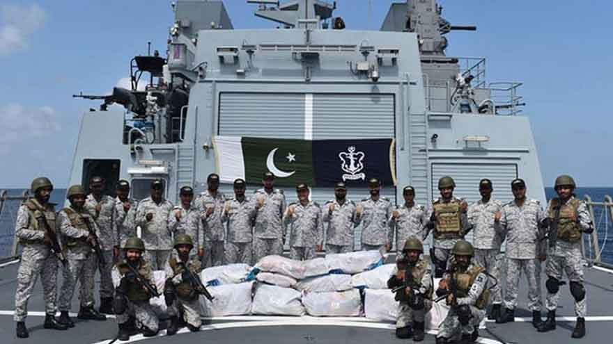 Pakistan Navy seizes drugs worth billions in Arabian Sea