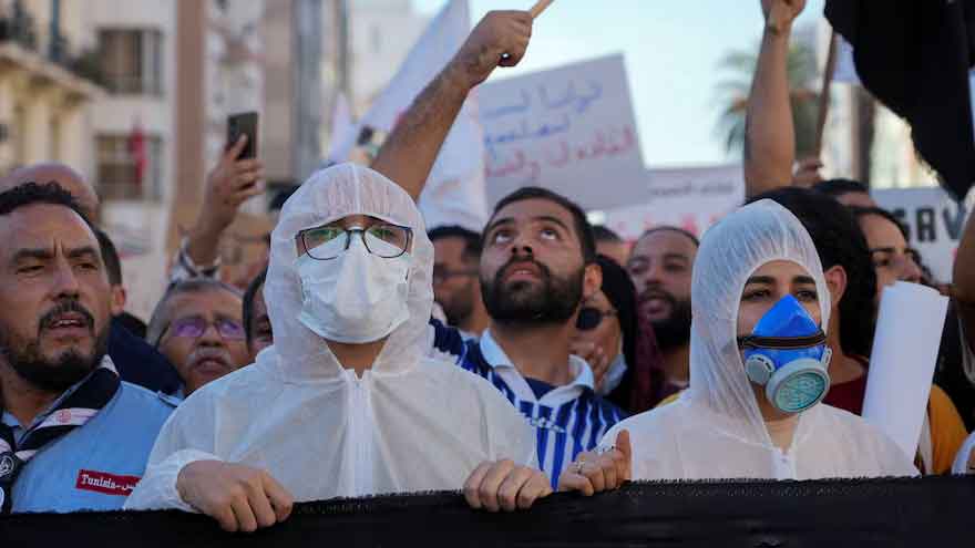 Hundreds protest in Tunisia's capital over worsening pollution crisis