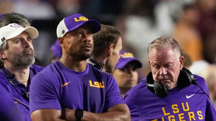 LSU fires coach Brian Kelly in the fourth season of his 10-year, $100 million deal